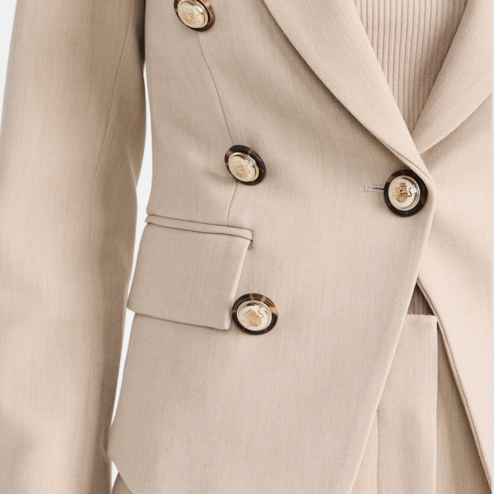 Veronica Beard Diego dickey jacket heathered sand - Picture 9 of 14
